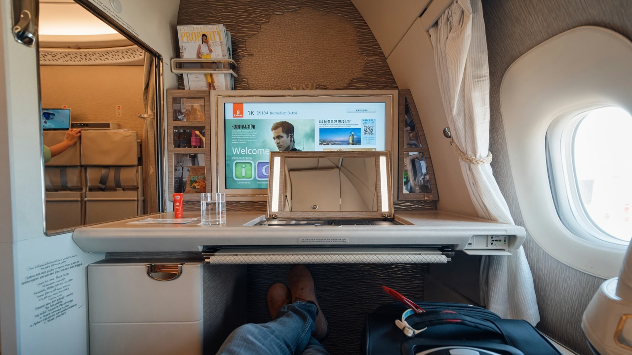 TravelWireDaily — One Emirates First Class Award Can Get You Two Suites, A Shower, And A Free Dubai Hotel