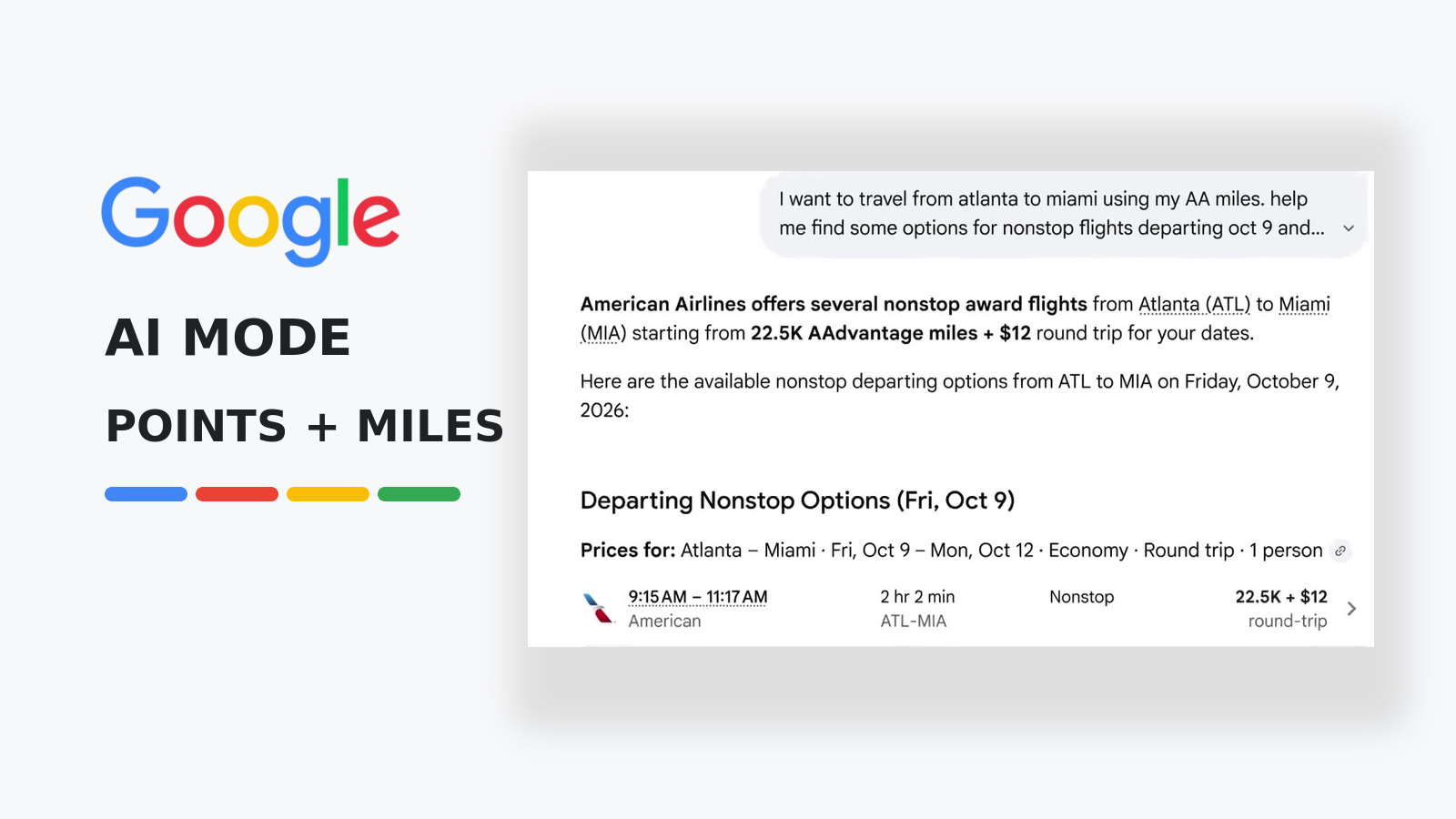Google AI Search Now Tracks Fares, Completes Bookings And Shows Points Prices For Flights And Hotels