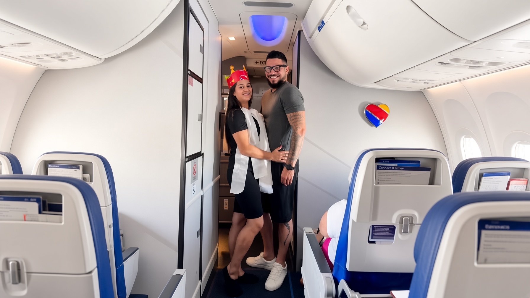 Southwest Pilot Officiates Mid-Flight Wedding in Toilet-Paper Dress